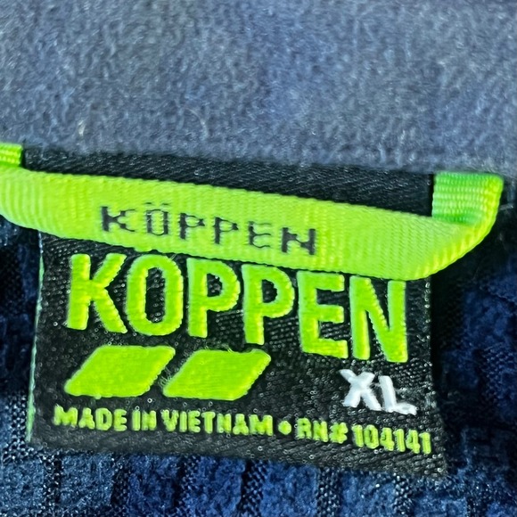 Koppen Mens Dark Blue Full Zip Softshell Jacket Size XL - Picture 5 of 6